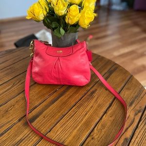 Coach Ashley Pleated Messenger Crossbody Leather